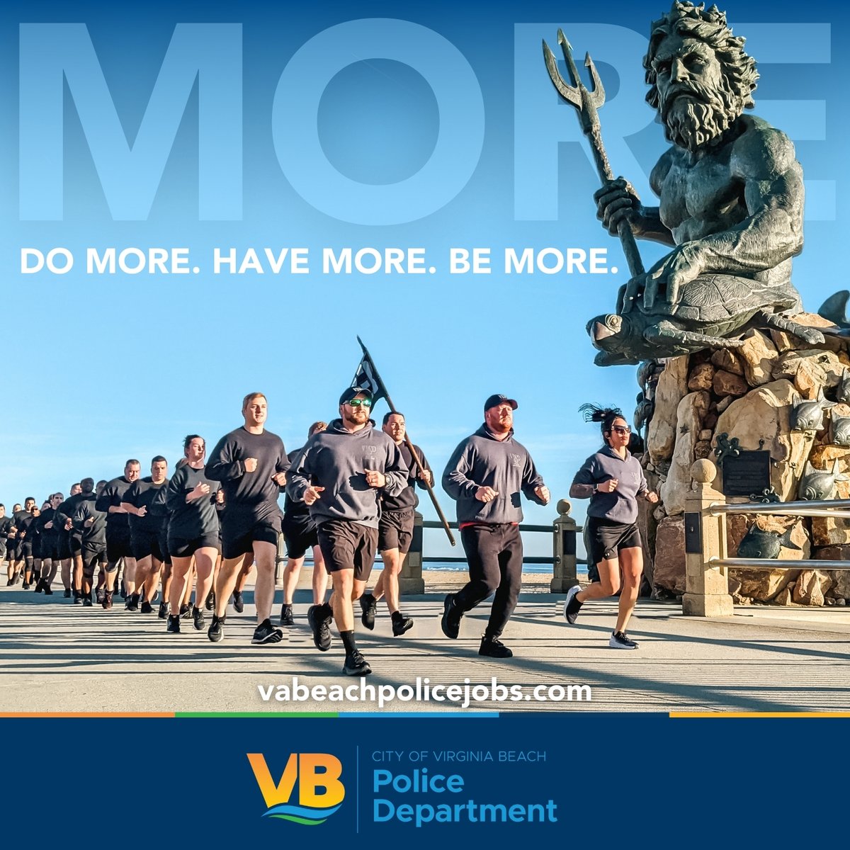 Virginia Beach Police Department (@vbpd) on Twitter photo Claim your spot in the 78th #VBPD Recruit Academy. Kick off the new year with a new career; training begins January 2025.
Sign up for more info: vabeachpolicejobs.com
Connect with a recruiter: recruit@vbgov.com | 757-385-6987
police.virginiabeach.gov/careers
#VirginiaBeach #VALE Claim your spot in the 78th #VBPD Recruit Academy. Kick off the new year with a new career; training begins January 2025.
Sign up for more info: vabeachpolicejobs.com
Connect with a recruiter: recruit@vbgov.com | 757-385-6987
police.virginiabeach.gov/careers
#VirginiaBeach #VALE