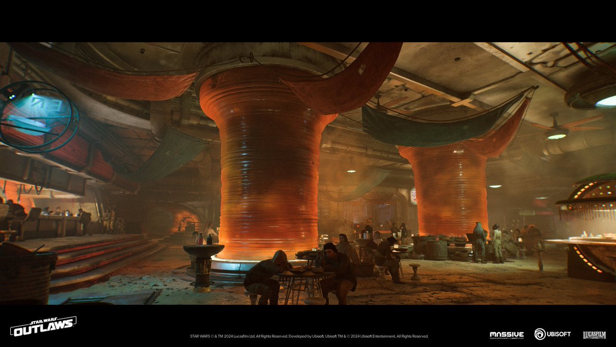 Liviosaure3D's tweet photo. Here is a second batch of some of my work on Star Wars Outlaws: the food market of Toshara and several locations in Mos Eisley, including the iconic landing bay from A new hope! Hope you like it!

Full project: https://t.co/KXGwuPbN3Q

#StarWarsOutlaws #gameart #art https://t.co/kQPOhoCRaQ