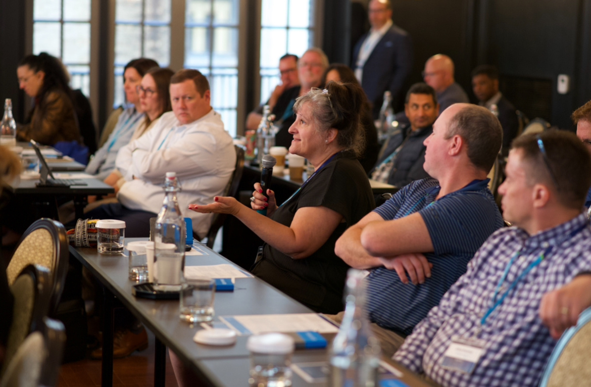 SYSPROAmericas's tweet image. Adam Leski and Karen Donohoe present #TRAILD #APautomation at #SYSPROspark Chicago. SYSPRO Customer Lisa Cayer (#Quadco) shares how it has streamlined Quadco's #AP processes & improved financial control. Learn more: hubs.ly/Q02S1S2V0