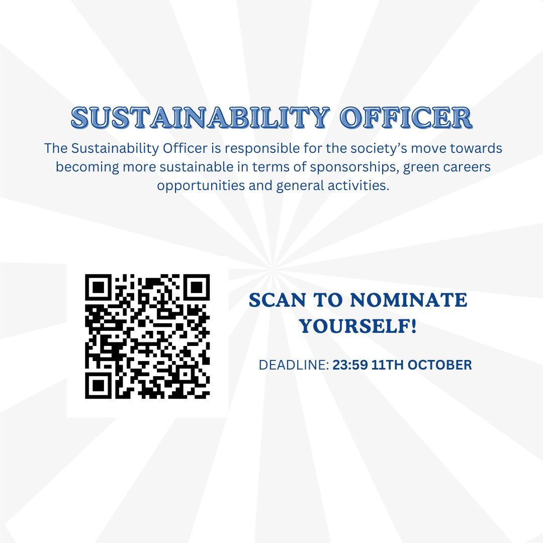 ICChemEngSoc's tweet photo. Opportunities available!

This is your chance to take on more responsibility in the Chemical Engineering department or be part of the ChemEngSoc Committee this year!

Take a look through the roles available and submit an application if you are interested. https://t.co/K3vDyR0Dw1