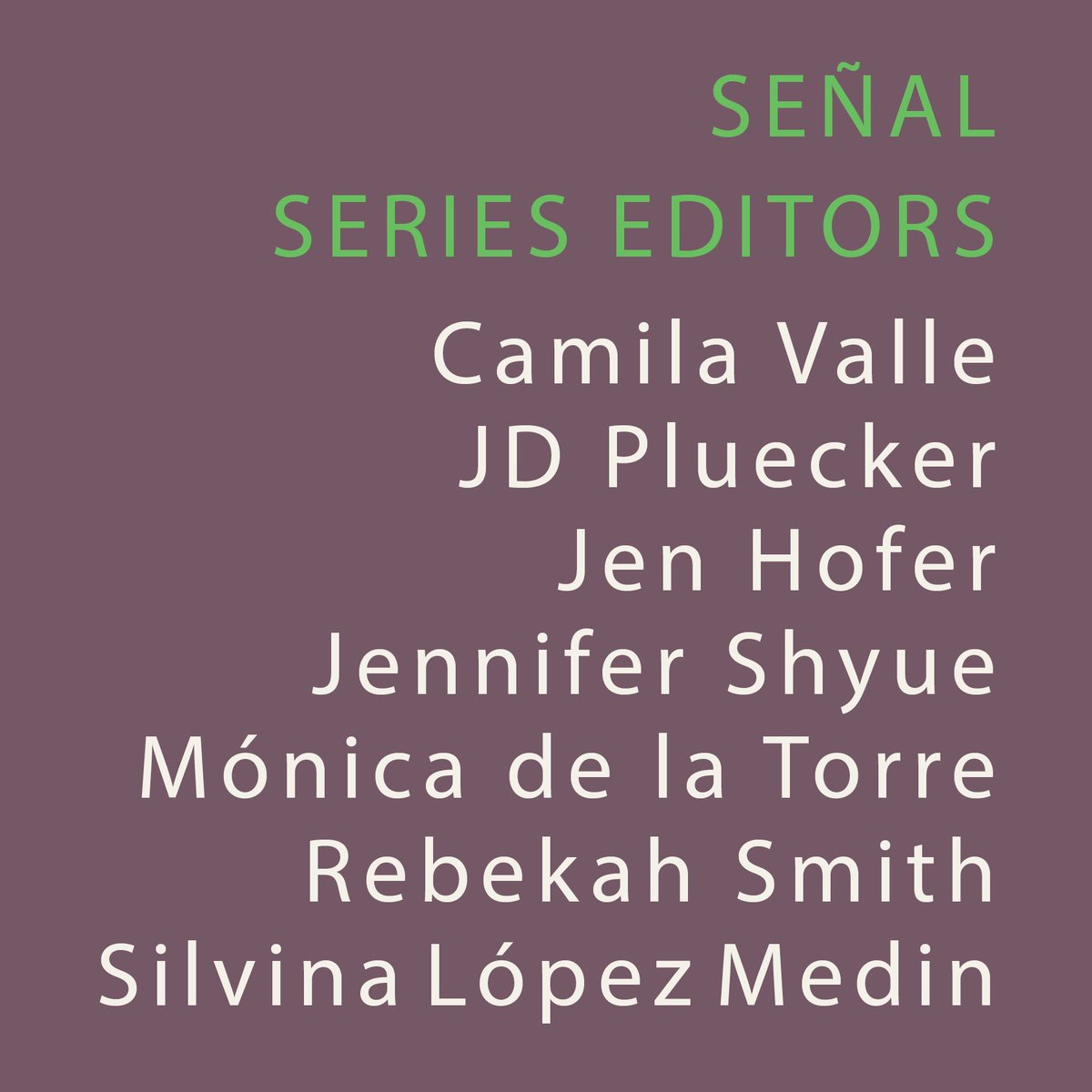 uglyducklingprs's tweet photo. Open call! Señal is a chapbook series for contemporary Latin American poetry in translation. Emerging translators, send us works that are non-normative and/or risk-taking from authors working in places or languages not yet represented in our list.

https://t.co/Bzvbe8MDlw https://t.co/PuV1EvtHsv
