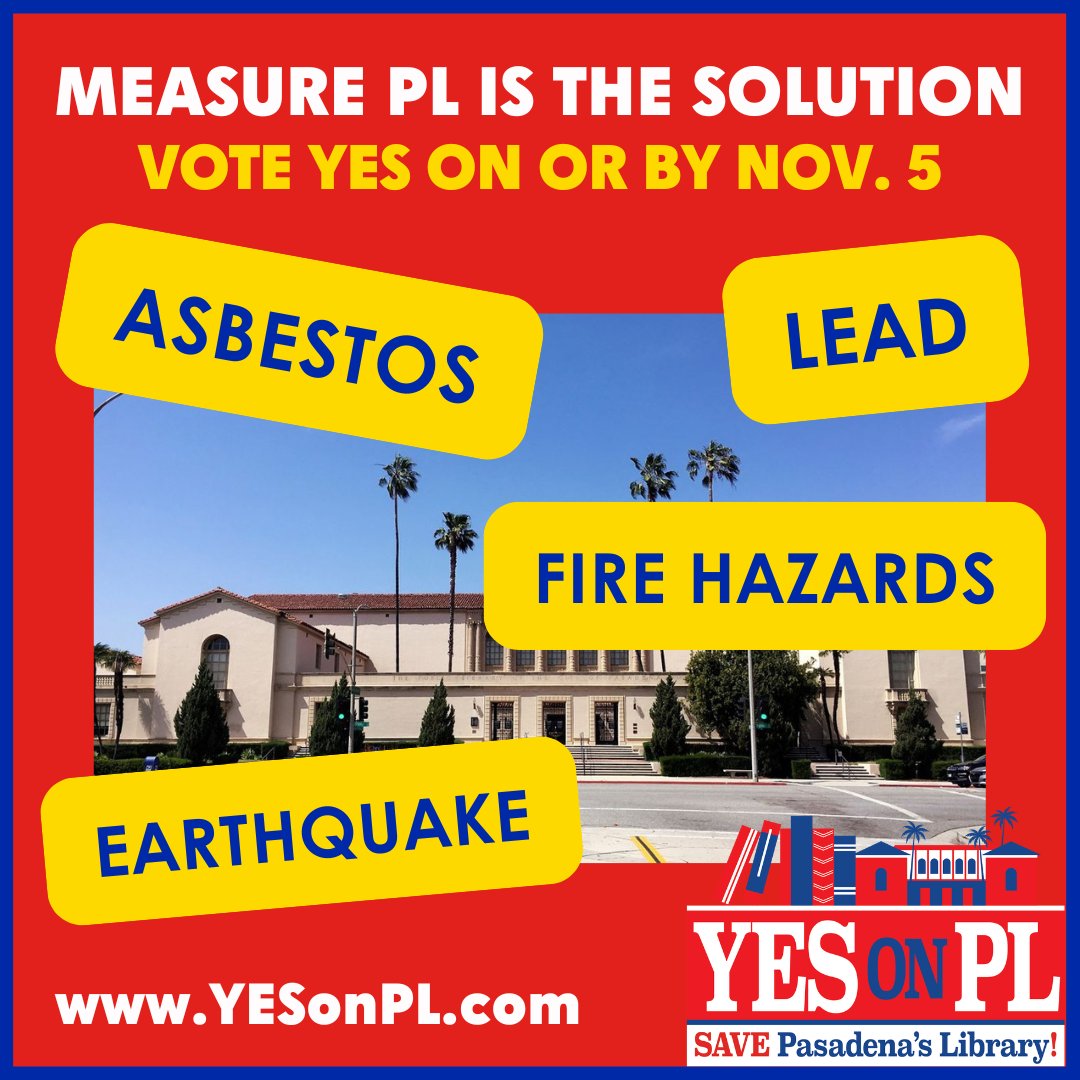 YesonPL's tweet image. Central Library isn’t just at risk from earthquakes—it’s full of asbestos, lead paint, and fire hazards. Measure PL will fix ALL of this and make it safe again. Vote YES on Measure PL! #YesonPL #SafeLibraries #PublicSafety YESonPL.com