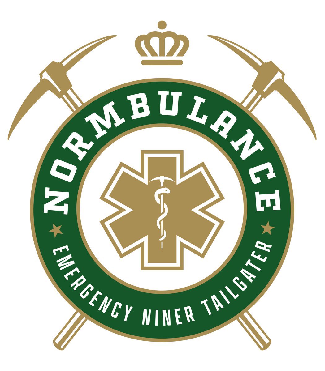 We think @Normbulance will say “hold my beverage” while he reminds you of <a href="/Fratetastic/">John Frate Iafrate</a> original tailgating contribution… The Normbulance logo… mic… drop (as the kids used to say)