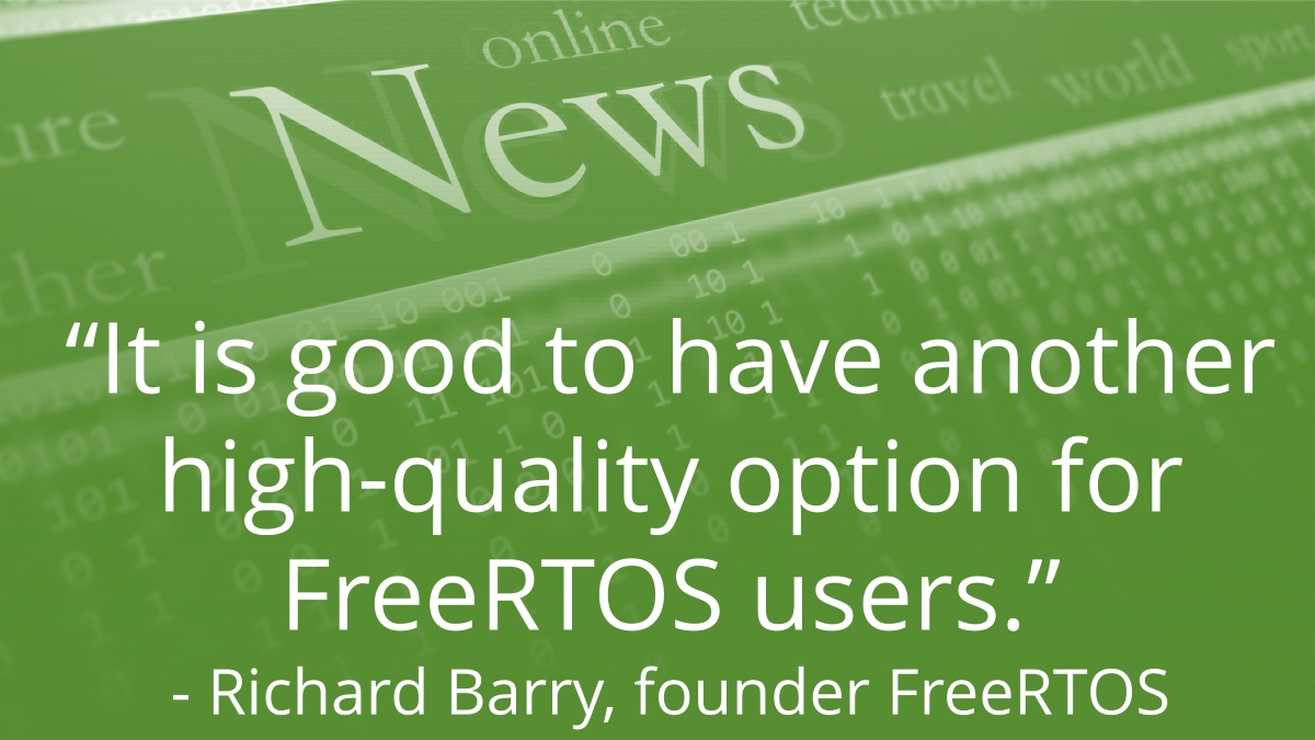 RealTimeDBMS's tweet image. In case you missed it the 1st time, “McObject Announces Immediate Availability of eXtremeDB/rt for FreeRTOS”.

Read the press release: bit.ly/DBMS-for-FreeR…

#FreeRTOS #eXtremeDB/rt #realtimedata #DBMS