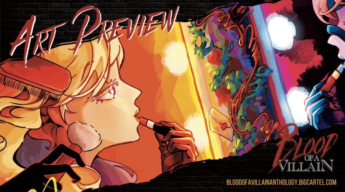 My preview for <a href="/traitorszine/">BLOOD OF A VILLAIN || Donation made! Check pinned</a>  !
Check out the zine if you like black mask AU~
I also had the amazing opportunity to work with a writer, so seriously, this zine is super cool 👀