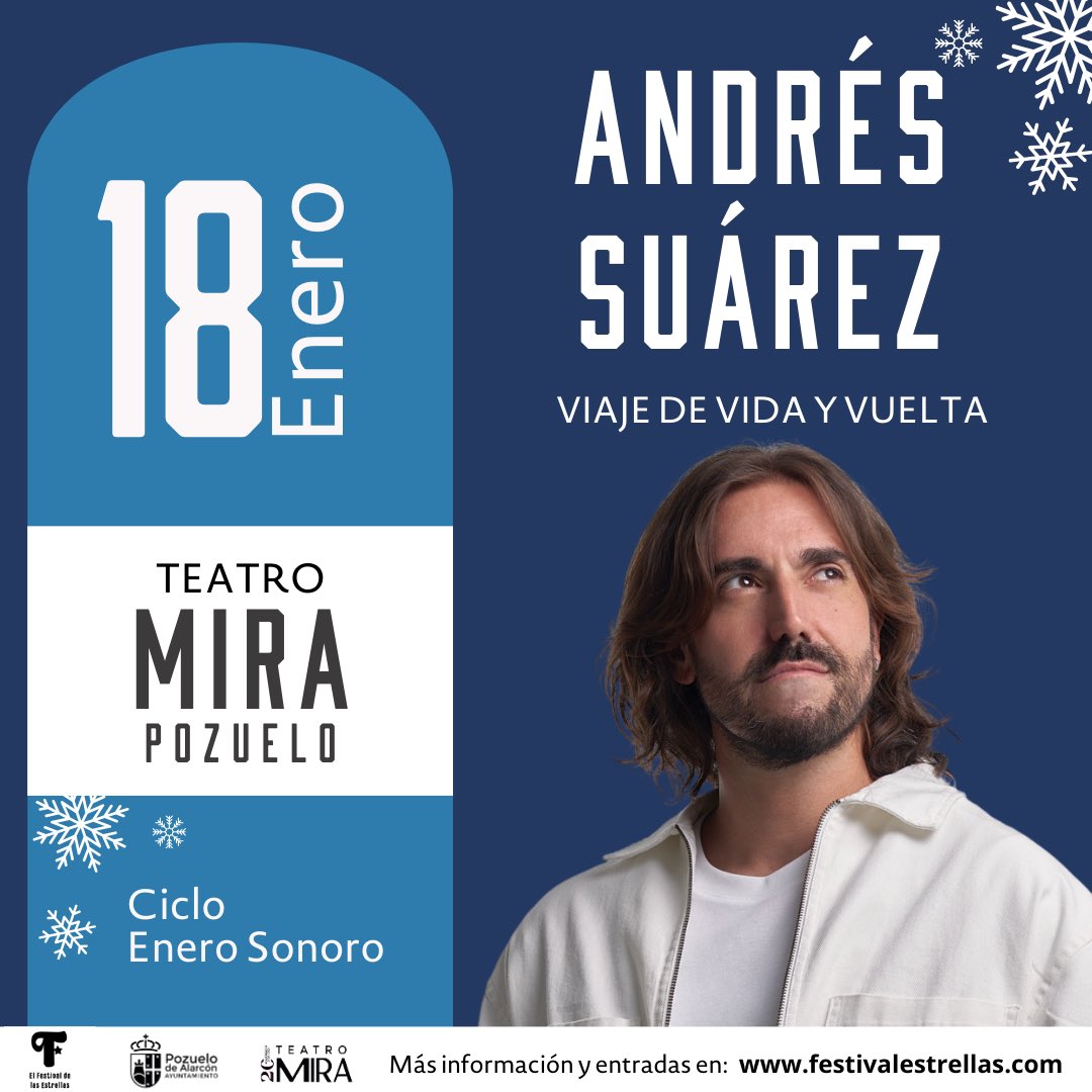 festiestrellas's tweet photo. 🎶 ¡El Festival de las Estrellas llega a Pozuelo con Enero Sonoro! 🌟¡No te quedes sin tu plan musical para empezar el 2024! 🎷🎸🎤

#FestivalDeLasEstrellas #EneroSonoro #ConciertosPozuelo #MúsicaEnVivo #AndreaMotis #AndresSuarez #PetitPop https://t.co/njOJDE7Qlj