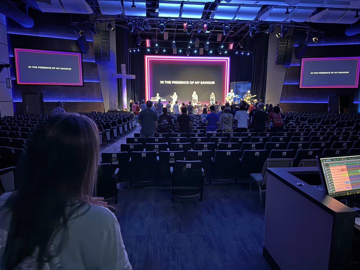 THIS is a new one! Watching Peyton helping lead students in worship including leading her own Mom in worship took things to a whole new level! Wowza!! #LoveHer