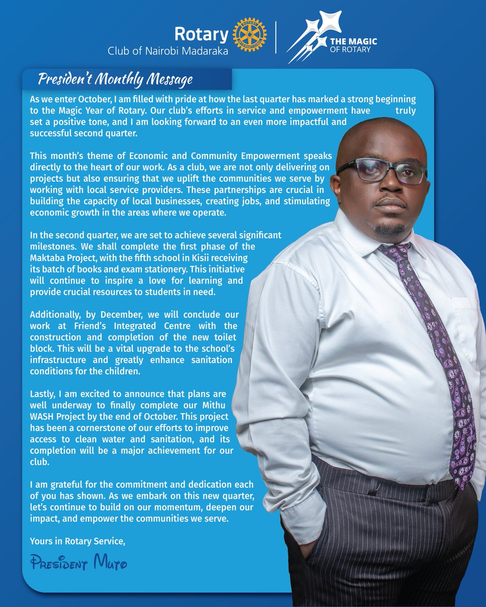 Rotary Club of Madaraka tweet media