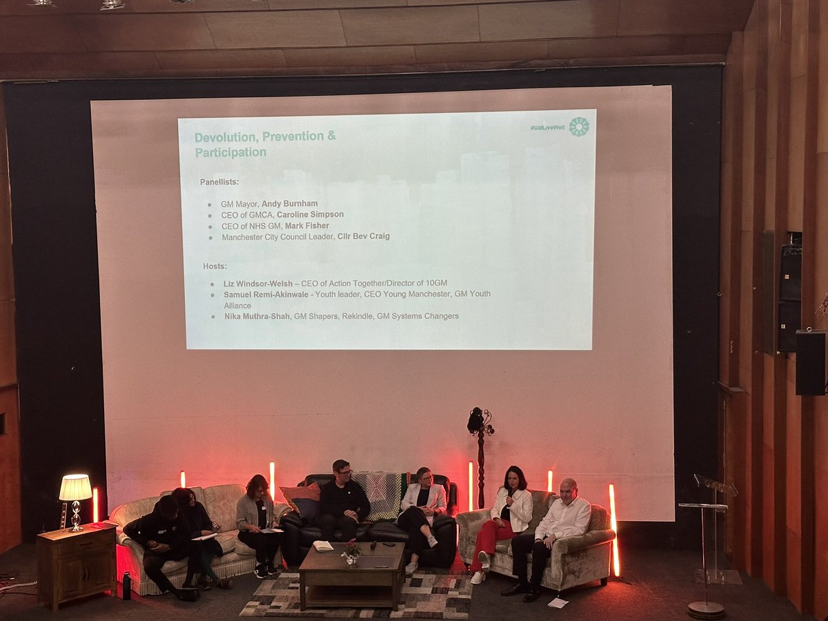anna wilding (@economicsanna) on Twitter photo Great to attend the #LiveWell event today about harnessing community power. Myself and some colleagues from <a href="/ARC_GM_/">NIHR ARC Greater Manchester</a> are part of evaluating this scheme
<a href="/AndyBurnhamGM/">Andy Burnham</a> highlighting Live Well is a priory for greater manchester’s welfare system.
Excited to be part of this change Great to attend the #LiveWell event today about harnessing community power. Myself and some colleagues from <a href="/ARC_GM_/">NIHR ARC Greater Manchester</a> are part of evaluating this scheme
<a href="/AndyBurnhamGM/">Andy Burnham</a> highlighting Live Well is a priory for greater manchester’s welfare system.
Excited to be part of this change