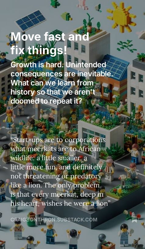 CraigBonthron's tweet photo. Growth at all cost cultures often fail to consider the negative consequences of growth.  What can we learn from history to avoid these risks? #ImpactInvesting #ESG #Meta #Facebook 

https://t.co/Wxr1CgjgAj https://t.co/AnDc3XatXm