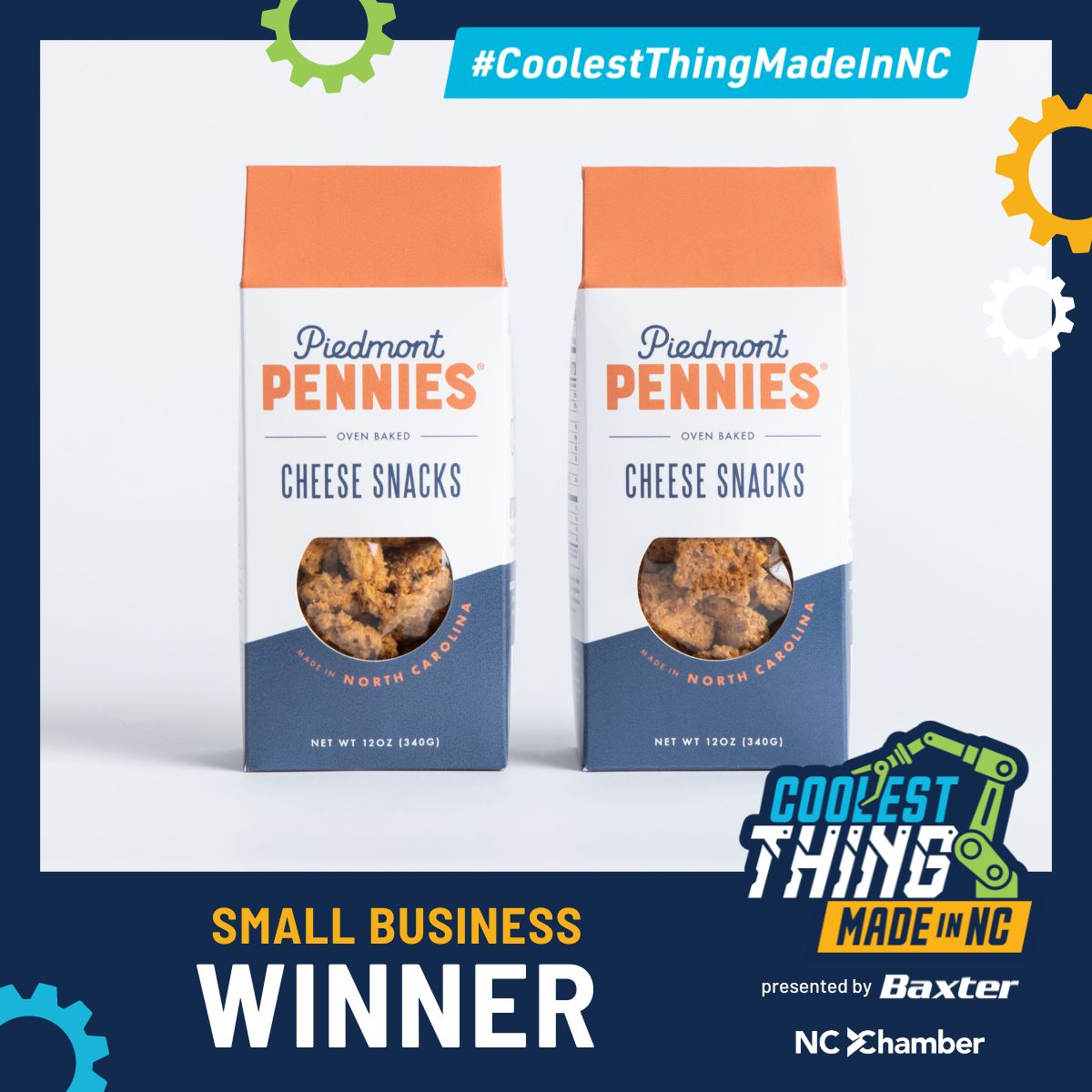 NCChamber's tweet image. ✨ And the results are in ✨

We’re excited to announce the winners of the 2024 #CoolestThingMadeInNC contest. Congratulations to @HondaJet and @PiedmontPennies for taking the top spots. 👏

👉 Follow the thread to see how the other finalists placed and send them your…