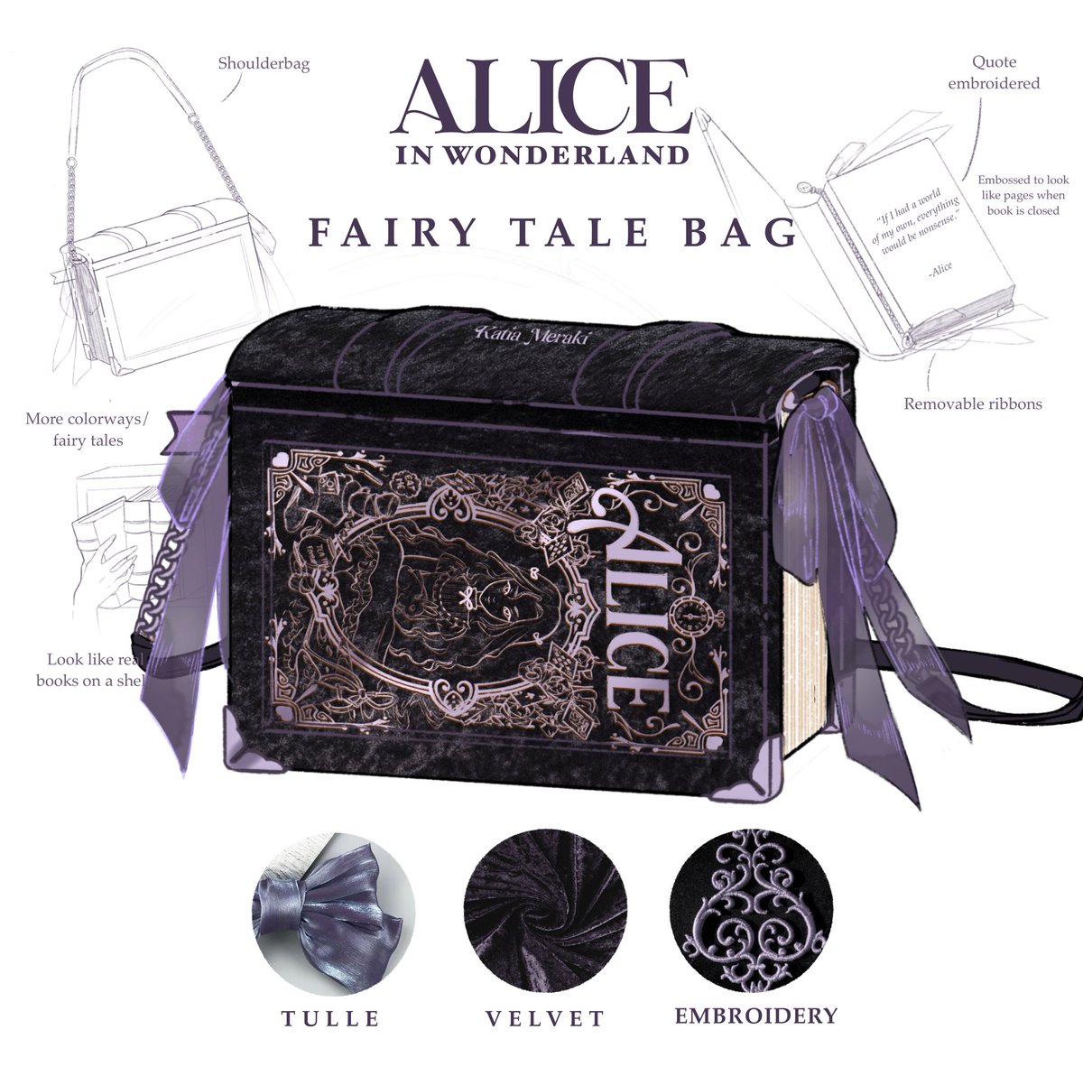 May I interest you in fairy tale bags?… 

Alice in Wonderland, Red Riding Hood, Thumbelina… 🪄✨🍎

RT 🔁 and comment if interested!

Survey ⬇️