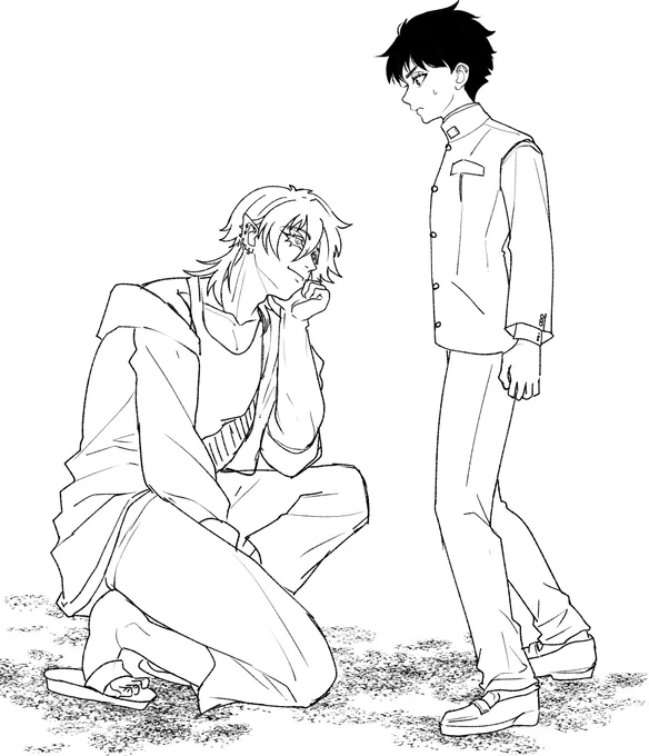 毎回傾くかしゃがんで話す 