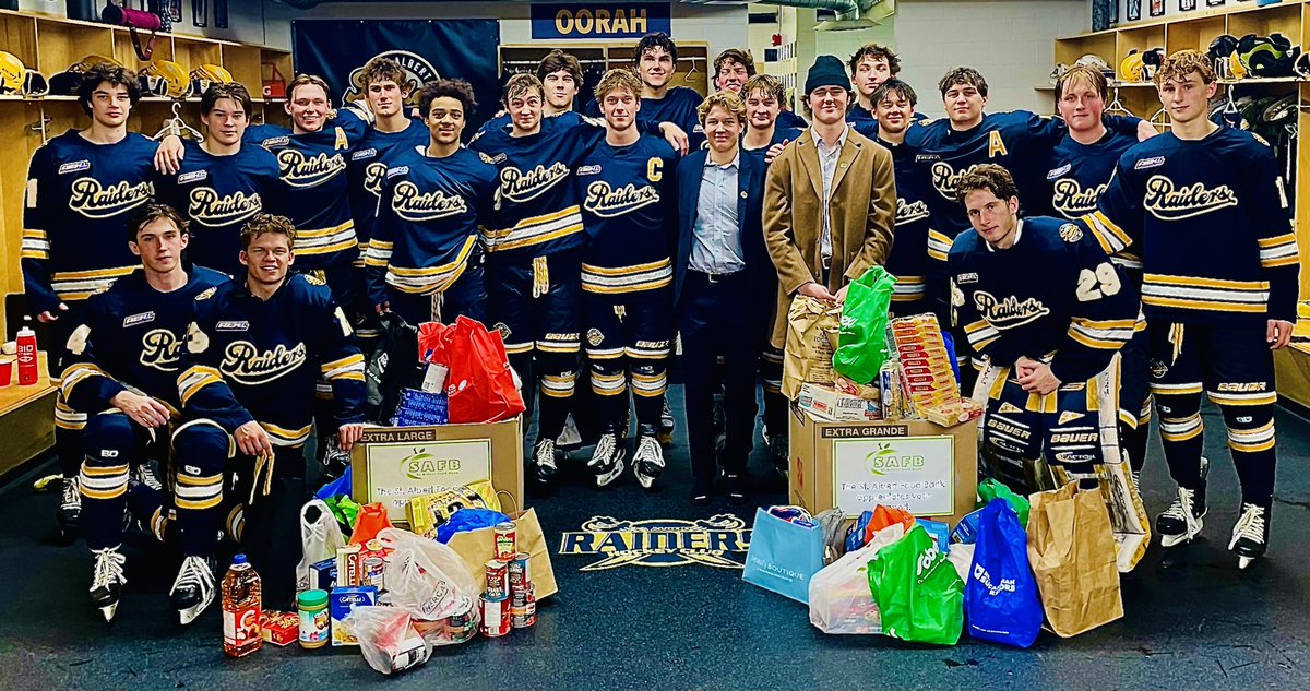 RaidersAAA's tweet image. The only thing better than an 8-2 victory to start the year is seeing Raiders Nation show up and bring a haul for the @StAlbertFB #Raiderville #community