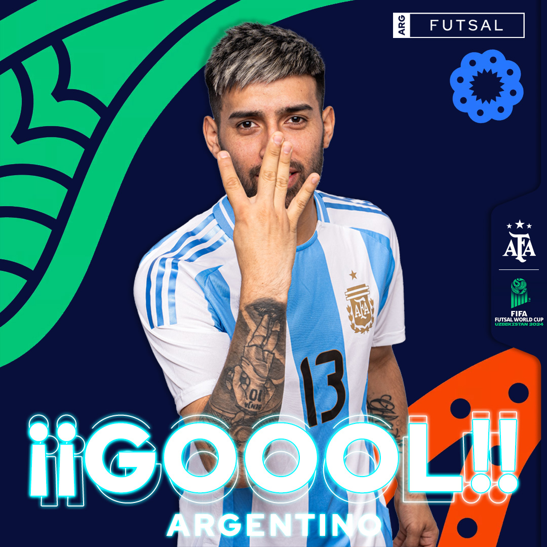 #FutsalWC 🏆 #Uzbekistán2024 🇺🇿

🗓 Semifinal

👉 ¡G⚽⚽⚽⚽⚽⚽⚽⚽⚽⚽L! Kevin Arrieta, infalible, desde sexta falta.

⏱ 16'30'' ST

⚽ #Argentina 🇦🇷 3 🆚 #Francia 🇫🇷 2