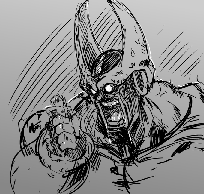 せっかく映画もやってたし
試しにセルマックス描いてみたけどこりゃ大変です
もうねよ('・ω・`) 