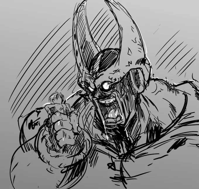 せっかく映画もやってたし
試しにセルマックス描いてみたけどこりゃ大変です
もうねよ('・ω・`) 