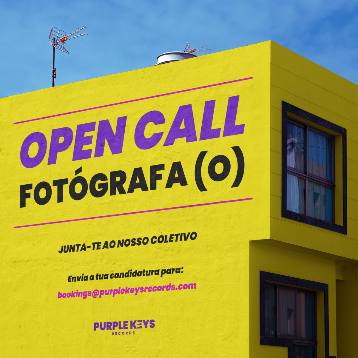 purplekeys_rec's tweet photo. Estamos à procura de um/a fotógrafo/a/e para se juntar à Purple Keys! 
Envia um email até 17 de Outubro com o teu portfólio para bookings@purplekeysrecords.com para te candidatares. Até já 🗝️💜

Ps: Isto não é uma oferta de emprego, mas sim uma porta para muitas 👀 https://t.co/Khv7qybbEO