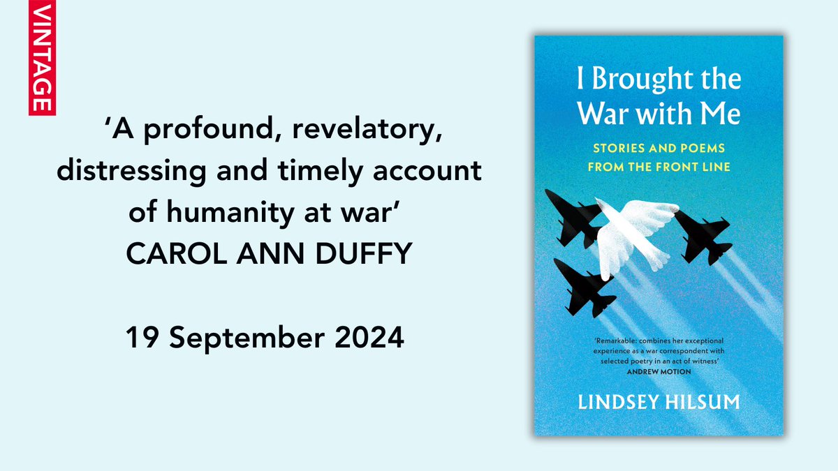lindseyhilsum's tweet image. It’s #NationalPoetryDay. So why not buy a copy of my new book, which combines my own reportage from conflict zones with selected poems? If you thought war poetry was all by the Great War soldier-poets, think again. There are so many great women war poets from across the globe.