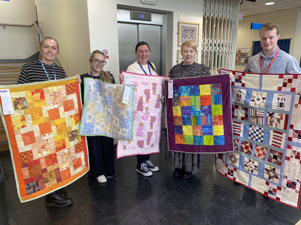 KennedyKite's tweet photo. Project Linus UK Wigan and Leigh Bolton and Bury quilt donation to the Wigan Children in Care team today ❤️ https://t.co/VU2xE11BpY