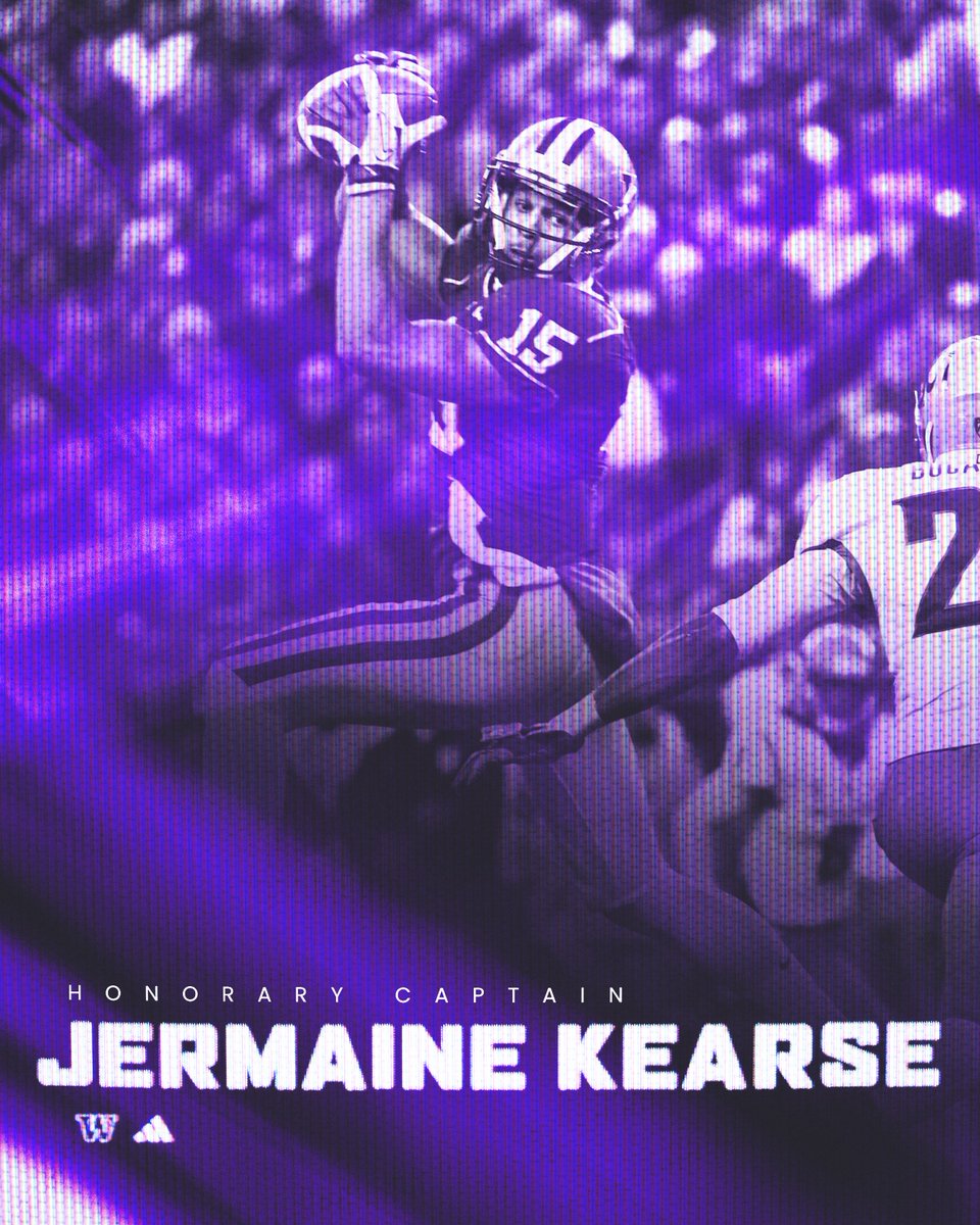 👏Husky Nation please welcome back, <a href="/JKearse_15/">Jermaine Kearse</a> our Honorary Captain for Saturday's game against Michigan.

#AllAboutTheW
