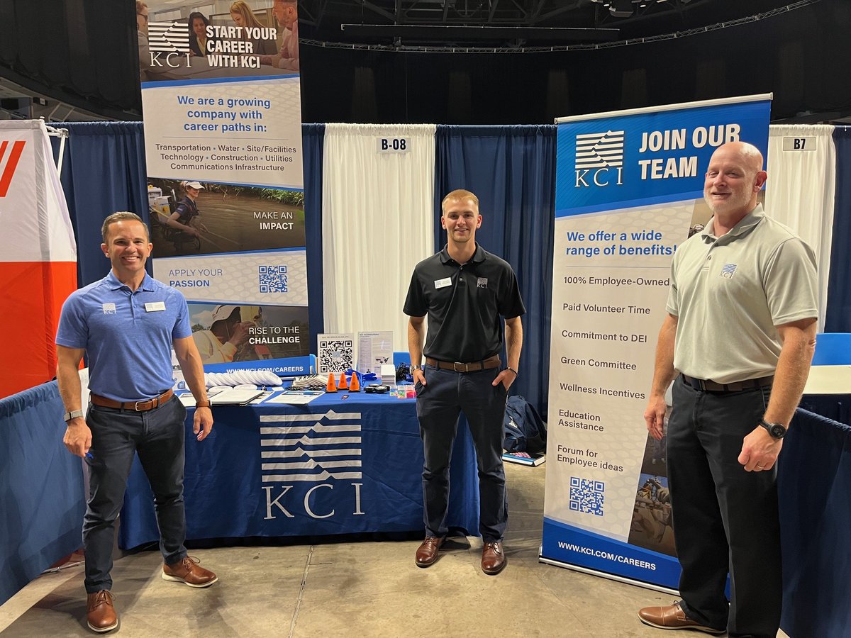 KCI was excited to attend the Fall ASCE Civil Engineering Career Fair at the Bryce Jordan Center. Employees met with Penn State civil engineering students to discuss opportunities including internships, full-time positions for graduates and our rotational engineering program.