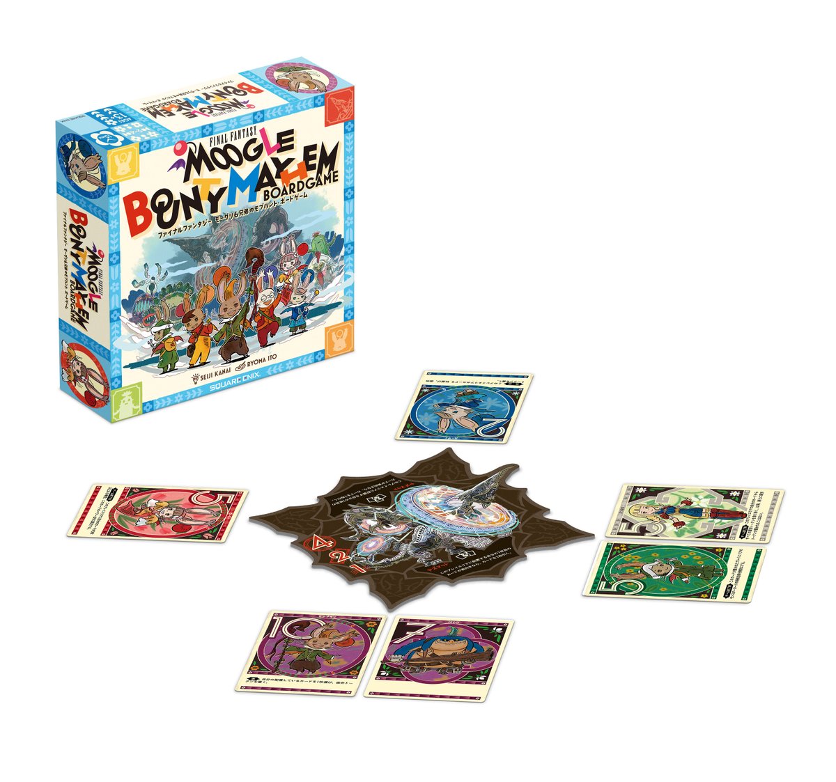 SQEX_MD_NA's tweet photo. Dive into the whimsical world of the FINAL FANTASY Moogle Bounty Mayhem Board Game, designed by the talented Seiji Kanai! Join your favorite Moogles on a treasure-hunting adventure filled with fun and strategy. 

Pre-Order Here:
https://t.co/hMOxDVHrQO https://t.co/HiUVzBOVpN
