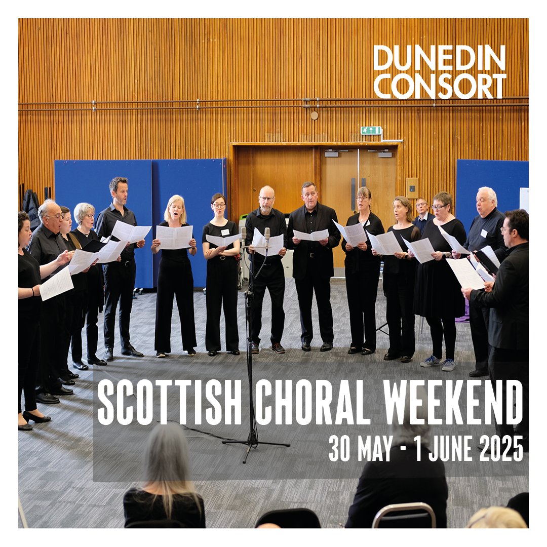 Dunedin Consort (@dunedinconsort) on Twitter photo ✨Join us in Stirling for our Scottish Choral Weekend from May 30 to June 1, 2025. ✨
Come and sing with <a href="/EllieSlorach/">Ellie Slorach</a> and talented singers from Dunedin Consort for an all-inclusive weekend of music-making!🎶
dunedin-consort.org.uk/.../choral-wee… ✨Join us in Stirling for our Scottish Choral Weekend from May 30 to June 1, 2025. ✨
Come and sing with <a href="/EllieSlorach/">Ellie Slorach</a> and talented singers from Dunedin Consort for an all-inclusive weekend of music-making!🎶
dunedin-consort.org.uk/.../choral-wee…