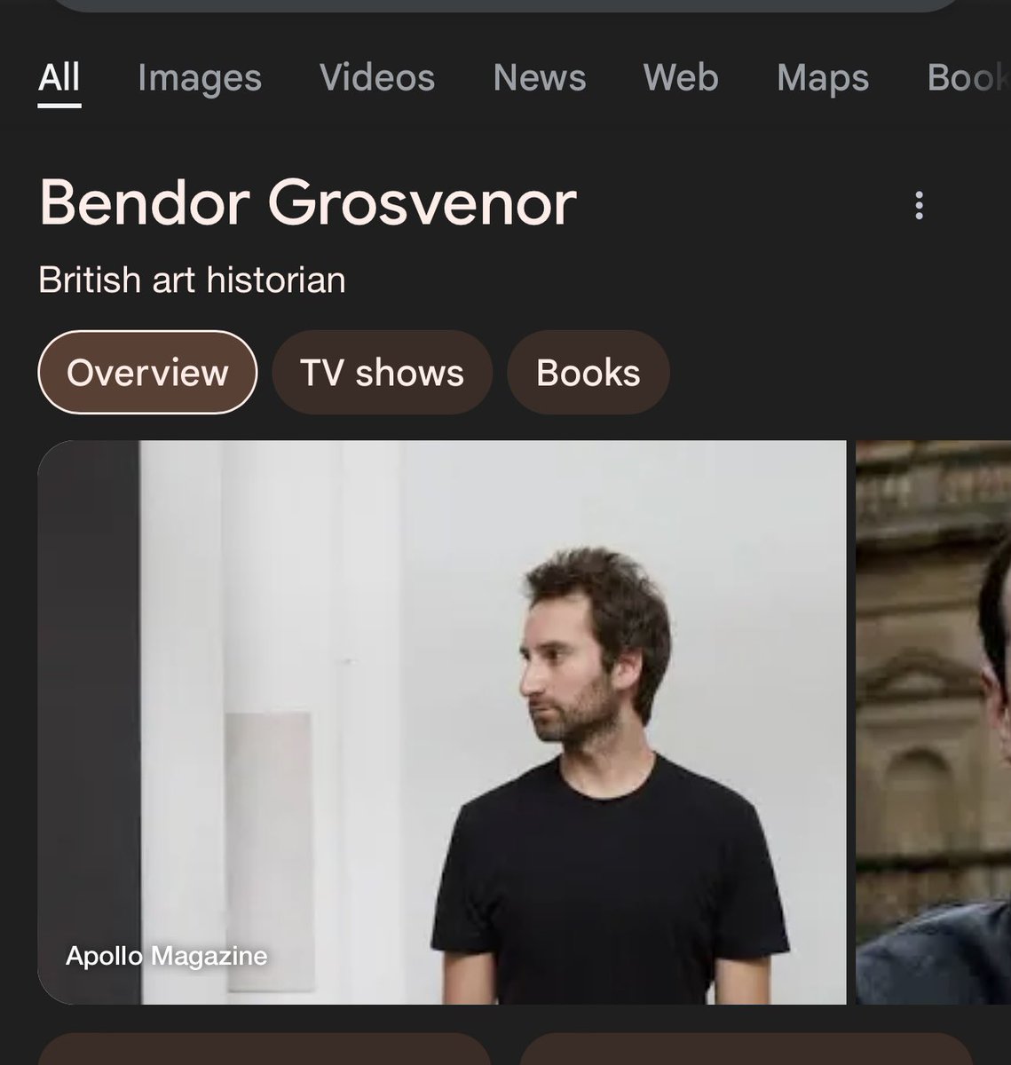 I’m not saying Google search is now completely useless, but I am literally the only Bendor Grosvenor in the world…