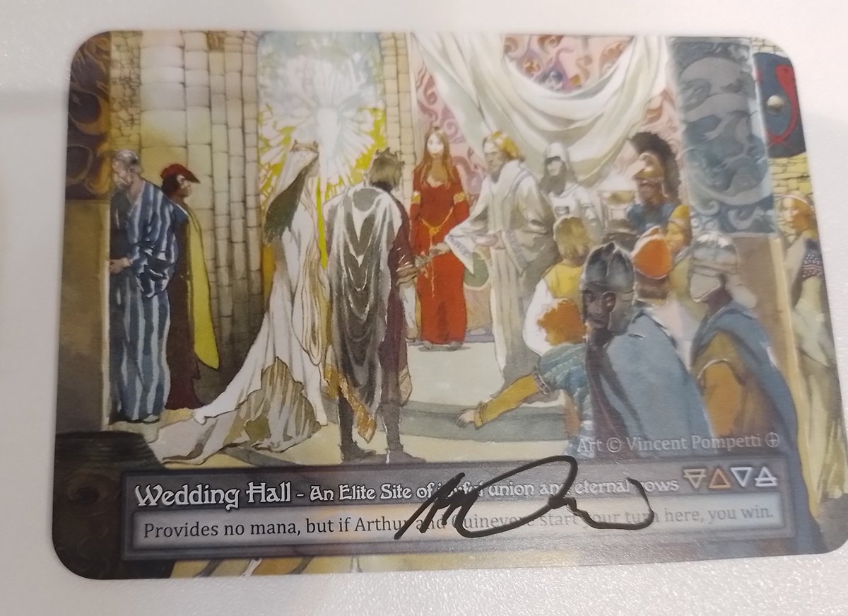 VPompetti's tweet image. First day at the #Essen #Spiel with @SorceryTCG New set &quot;Arthurian legends&quot; #cardgame #tcg #fantasy #coll