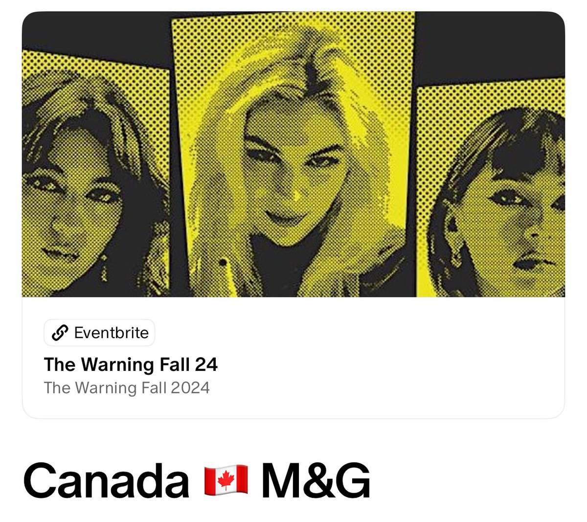 The Warning tweet media