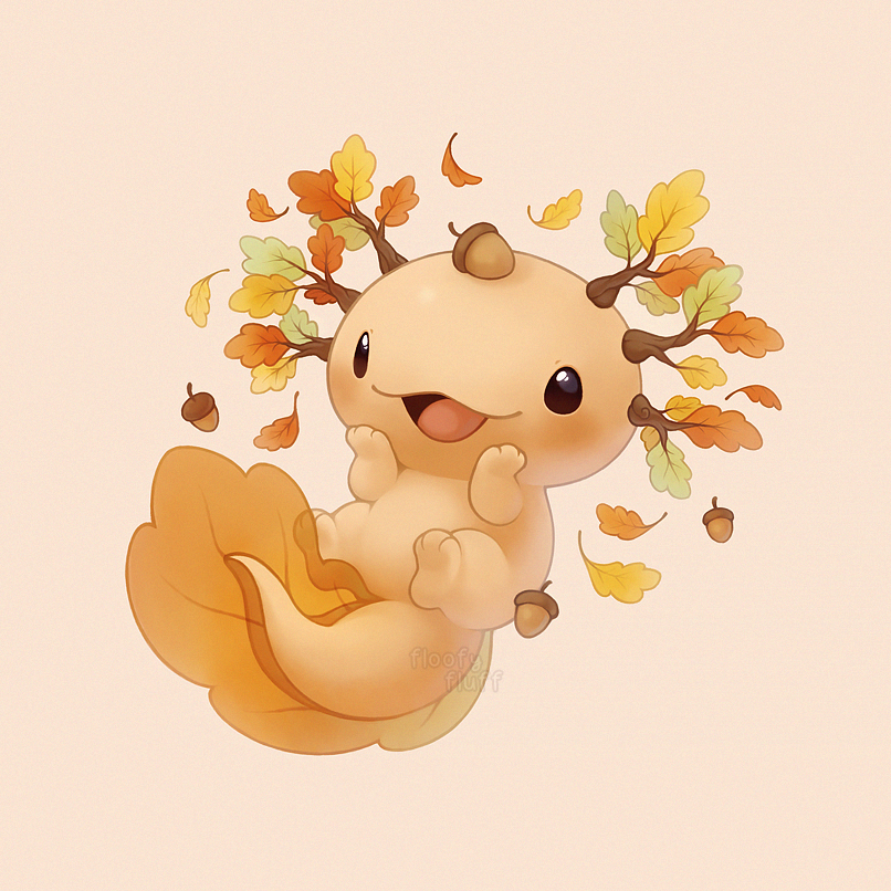 Autumn axolotl 🍂