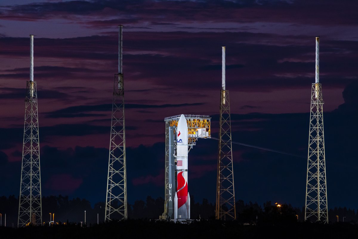 Launch Weather Officer Brian Belson from the <a href="/SLDelta45/">Space Launch Delta 45</a> meteorology team predicts an 80 percent chance of acceptable conditions for Friday morning's #VulcanRocket launch of the #Cert2 mission. The 3-hour launch window opens at 6 a.m. EDT (1000 UTC).

Full details: