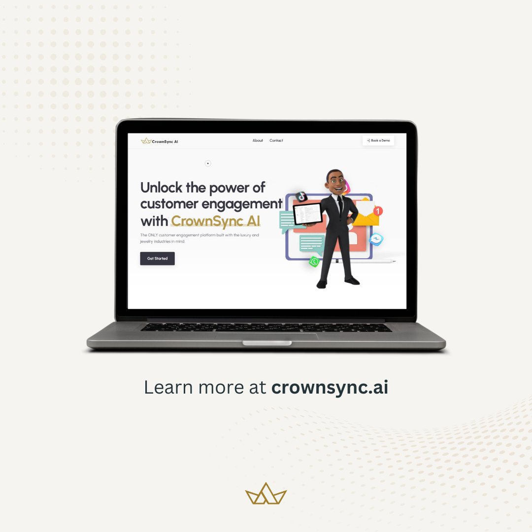 CrownSyncAI's tweet image. Unlock the power of customer engagement with CrownSync AI, the customer engagement platform designed exclusively for the luxury and jewelry industries.

learn more at l8r.it/ehwk

#CrownsyncAI #LuxuryRetail #Jewelry #CustomerExperience #CustomerEngagement #AI