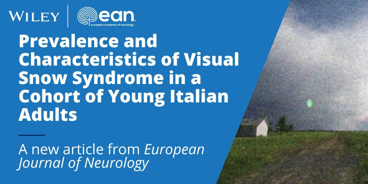 🆕 Paper from Romozzi et al., "Prevalence and Characteristics of Visual Snow Syndrome in a Cohort of Young Italian Adults"

Although underrecognized, VSS impacts nearly 1% of the population, emphasizing the need for increased awareness.

📚 onlinelibrary.wiley.com/doi/full/10.11…