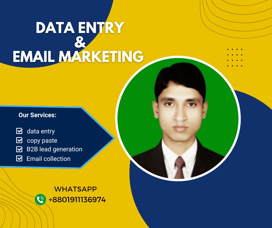 Email marketing is a digital marketing strategy where businesses send promotional or informative emails to a targeted audience. It aims to build customer relationships, promote products, and drive sales. #b2b#Data entry#Data collection # Data scraping# E-mail collection