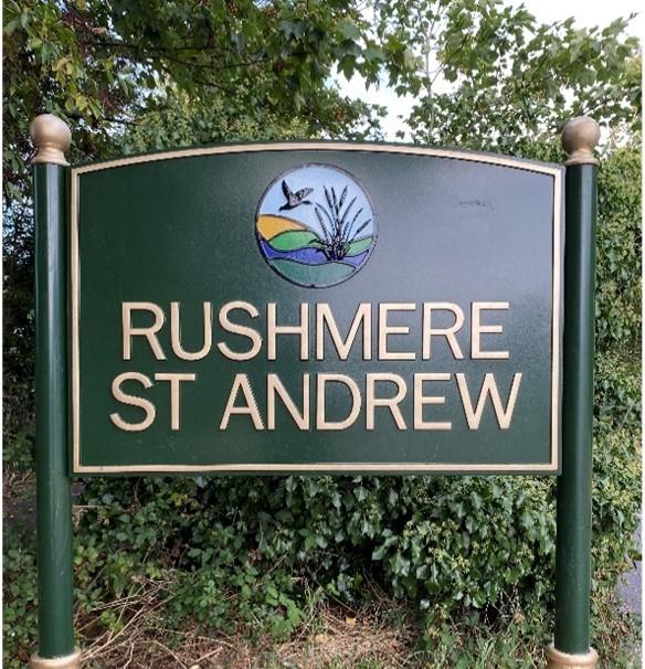 Great to be at the opening of 8 new Village Gateway Signs unveiled in my Cllr Ward of Rushmere St Andrew.

At 104 yrs young, Edna cut the ribbon with residents watching on, as part of community initiatives to strengthen the identity of the Parish.  

Well done to all involved!