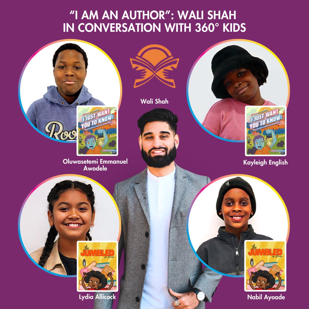 "I Am an Author,” is a panel conversation between 4 young authors from 360° Stories &amp; author and poet <a href="/LifeAsWali/">Wali Shah</a>.

Join us at #TheNextChapterFest to hear our young authors talk about what it's like being a published author.

🔗 Register today.
ow.ly/hGP650TCrKS