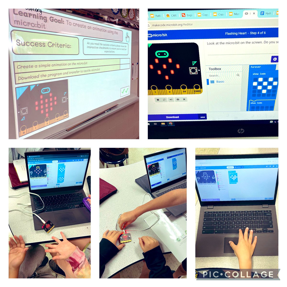 Jenny Madamba (@mrsjmadamba) on Twitter photo Grade 4s <a href="/cedarhollowps/">Cedar Hollow</a> creating code on Microbits <a href="/microbit_edu/">Micro:bit Educational Foundation</a> Working through tutorials. Sequential code. Remixing Code. Learning Goals. Success Criteria 👩‍💻 #thehollow #tvdsbllc Grade 4s <a href="/cedarhollowps/">Cedar Hollow</a> creating code on Microbits <a href="/microbit_edu/">Micro:bit Educational Foundation</a> Working through tutorials. Sequential code. Remixing Code. Learning Goals. Success Criteria 👩‍💻 #thehollow #tvdsbllc