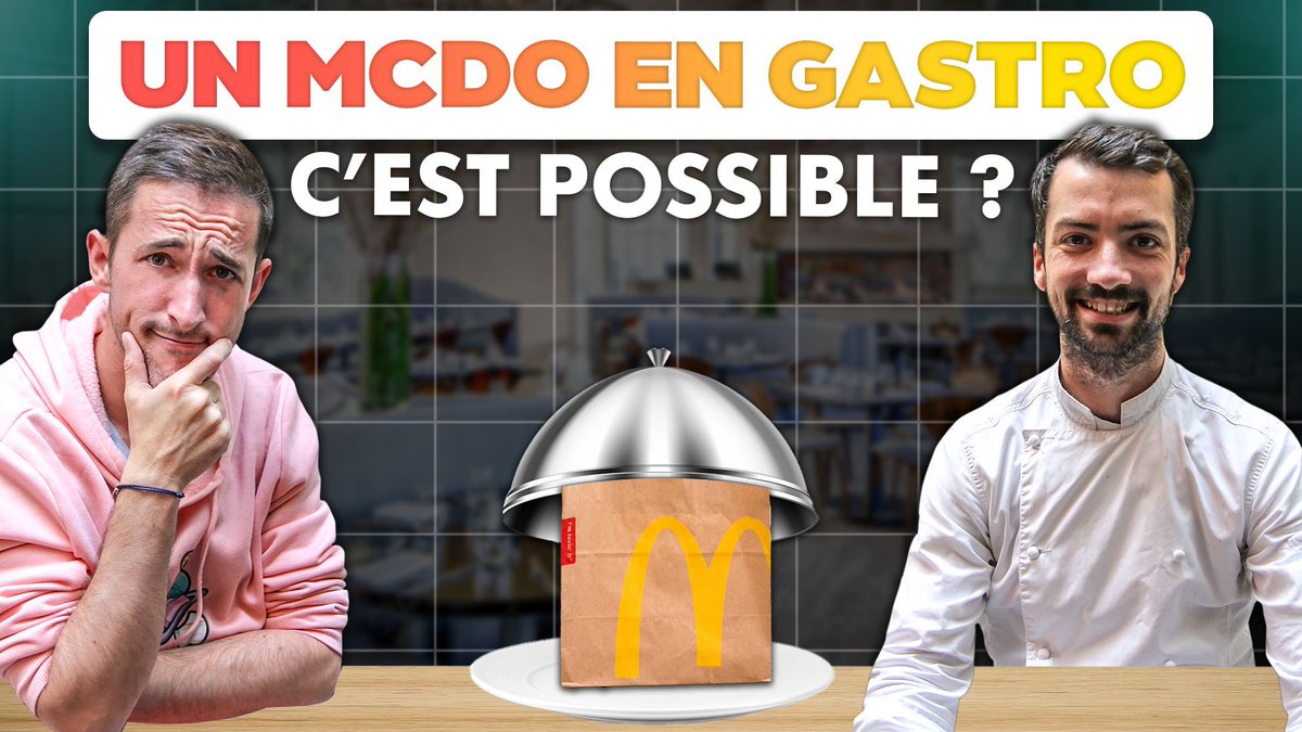 On a transformé une commande McDo en plats gastronomiques 🍟 nouvelle vidéo YouTube : tapthe.link/gkmuLajUY
