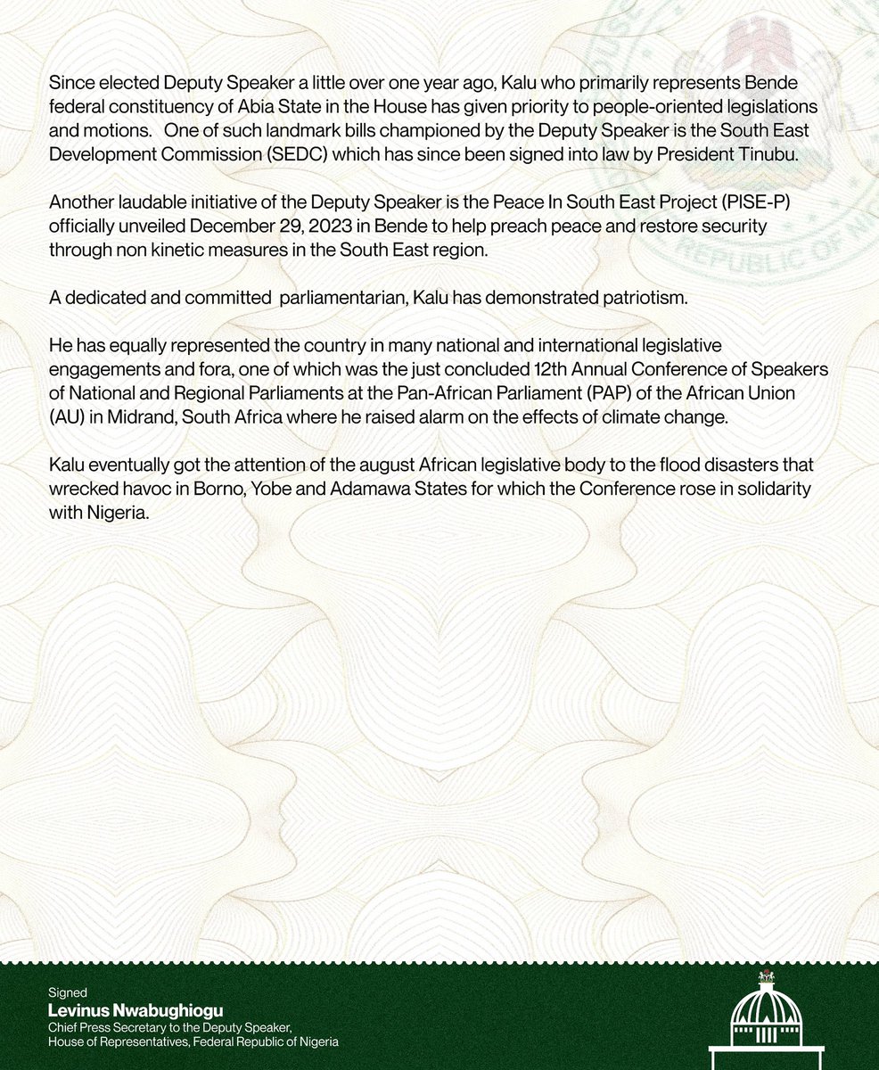 Office of the Deputy Speaker tweet media