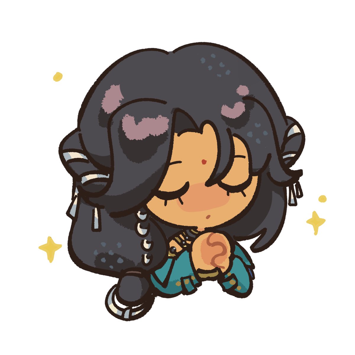 chibi baunaa wishing on a star 🥹 what do you think she's wishing for ??