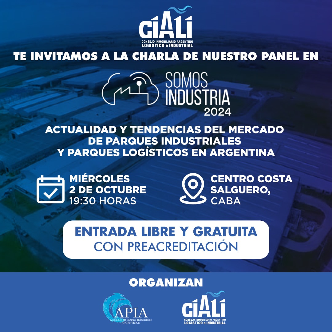 CIALI invita a SOMOS INDUSTRIA 2024 🤝

El evento se realizará el 2 y 3 de octubre en el Centro Costa Salguero, y tiene como objetivo promover y fomentar el desarrollo industrial a partir de la articulación público-privada. 

📲 Entrada libre y gratuita.