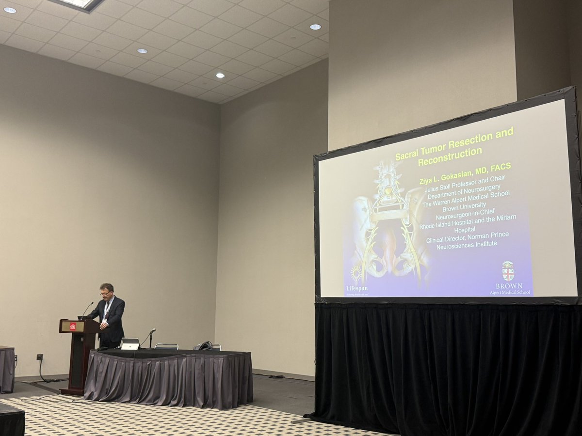 Dr. Ziya Gokaslan speaking on the resection of sacral spine tumors 
 at #CNS2024 annual meeting in Houston <a href="/CNS_Update/">CNS</a> #SpineOncology #Neurosurgery