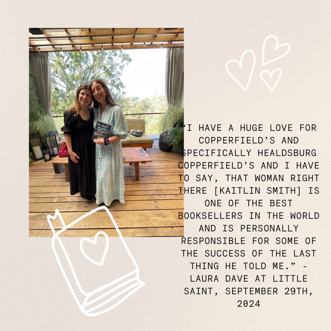 Copperfields's tweet image. Thank you Laura Dave for an incredible event! #lauradave  #healdsburg #copperfieldsbooks #copperfieldsevents #littlesainthealdsburg #meettheauthor @simonschuster #lauradavefans