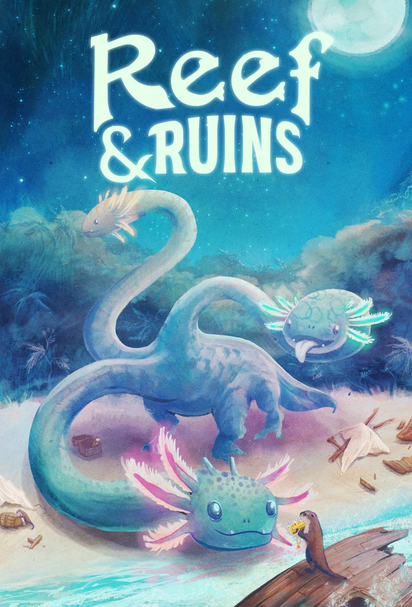WeirdGiraffes's tweet photo. Want to support an adorable game about otters and axolotl hydras? Pre-sign up for the Kickstarter! We also have an expansion coming for the beloved Wicked and Wise game! The 🔗 is https://t.co/RFRbraquqw https://t.co/JJhOINsfka