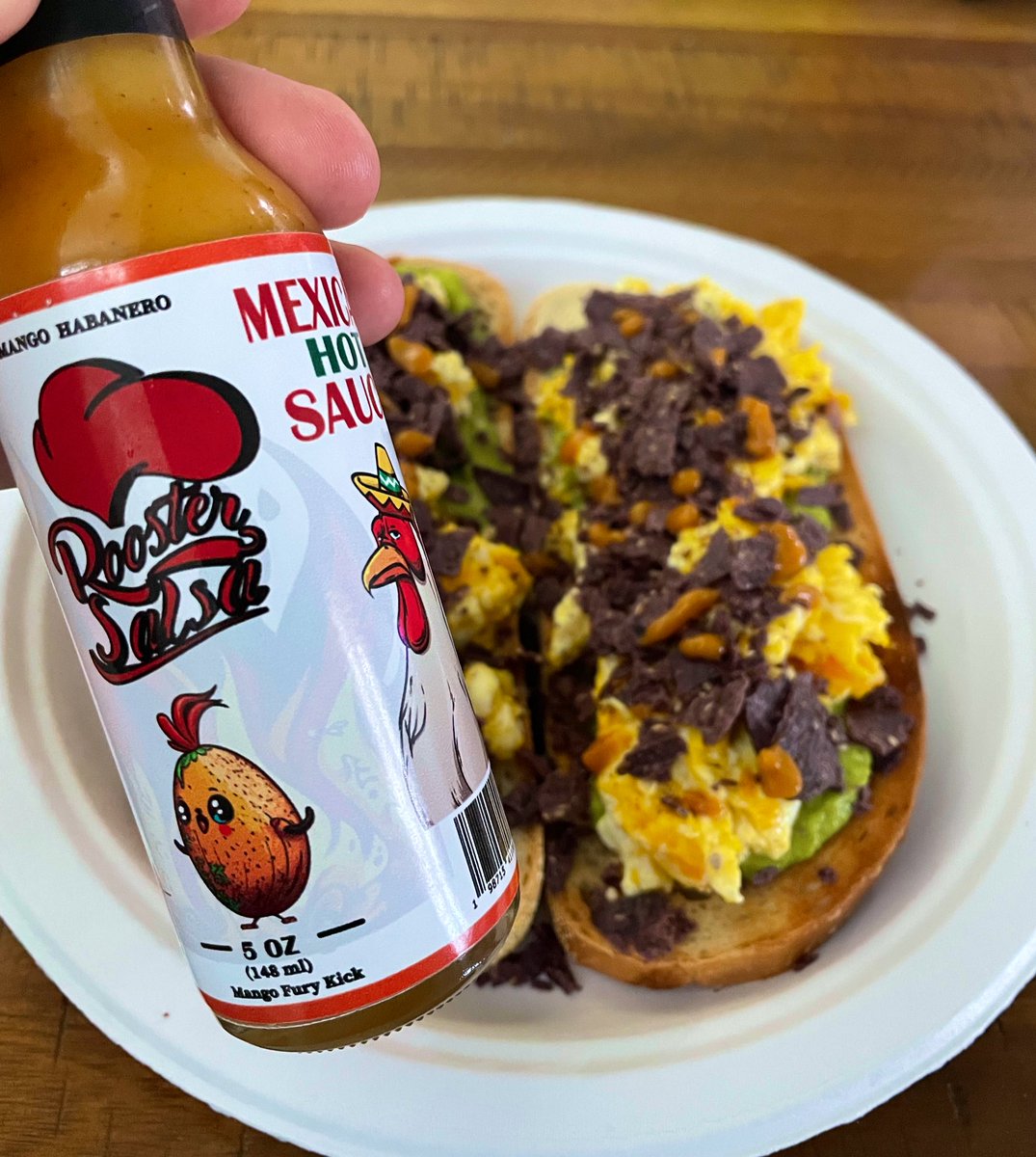 HELDiWanKenHODL's tweet photo. โ๏ธ๐ The @RoosterCartel spiced up my morning today & got me sweating ๐ฅต๐ฅ
โ๏ธThank you @Mauii_MW!! ๐
๐ Get some: https://t.co/WpK4CcdEFB
#FlavorIsUtility #CockSauce @RoosterSalsaLLC https://t.co/dIrCVq1lJS