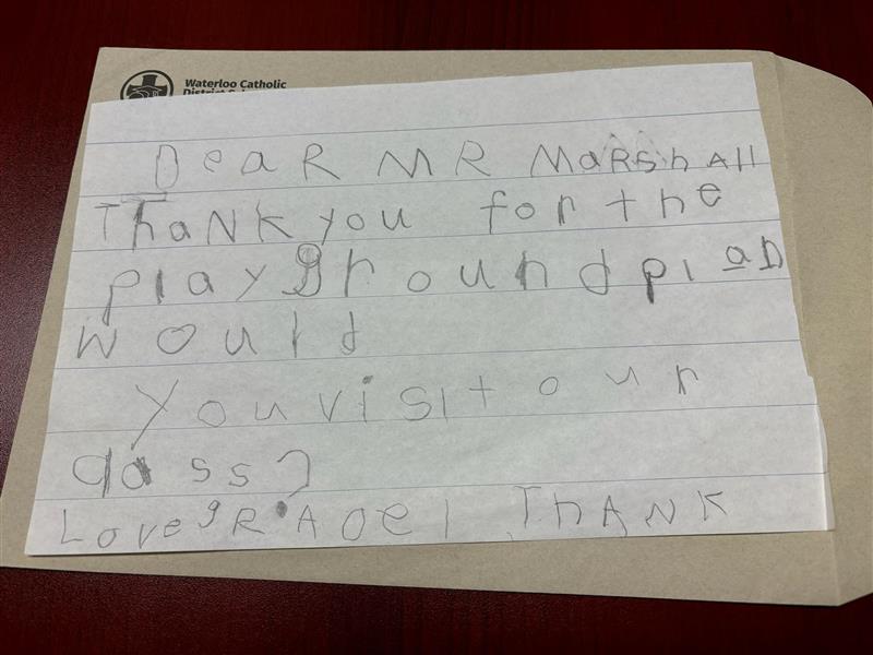 Anna Taylor (@annataylorwcdsb) on Twitter photo Special delivery to Simon, one of our Construction Coordinators <a href="/WCDSBFacilities/">WCDSBFacilityService</a> from the grade 1 class <a href="/BSKBears/">Blessed Sacrament K</a>!
What a kind way to share gratitude for the work we do behind the scenes! Special delivery to Simon, one of our Construction Coordinators <a href="/WCDSBFacilities/">WCDSBFacilityService</a> from the grade 1 class <a href="/BSKBears/">Blessed Sacrament K</a>!
What a kind way to share gratitude for the work we do behind the scenes!