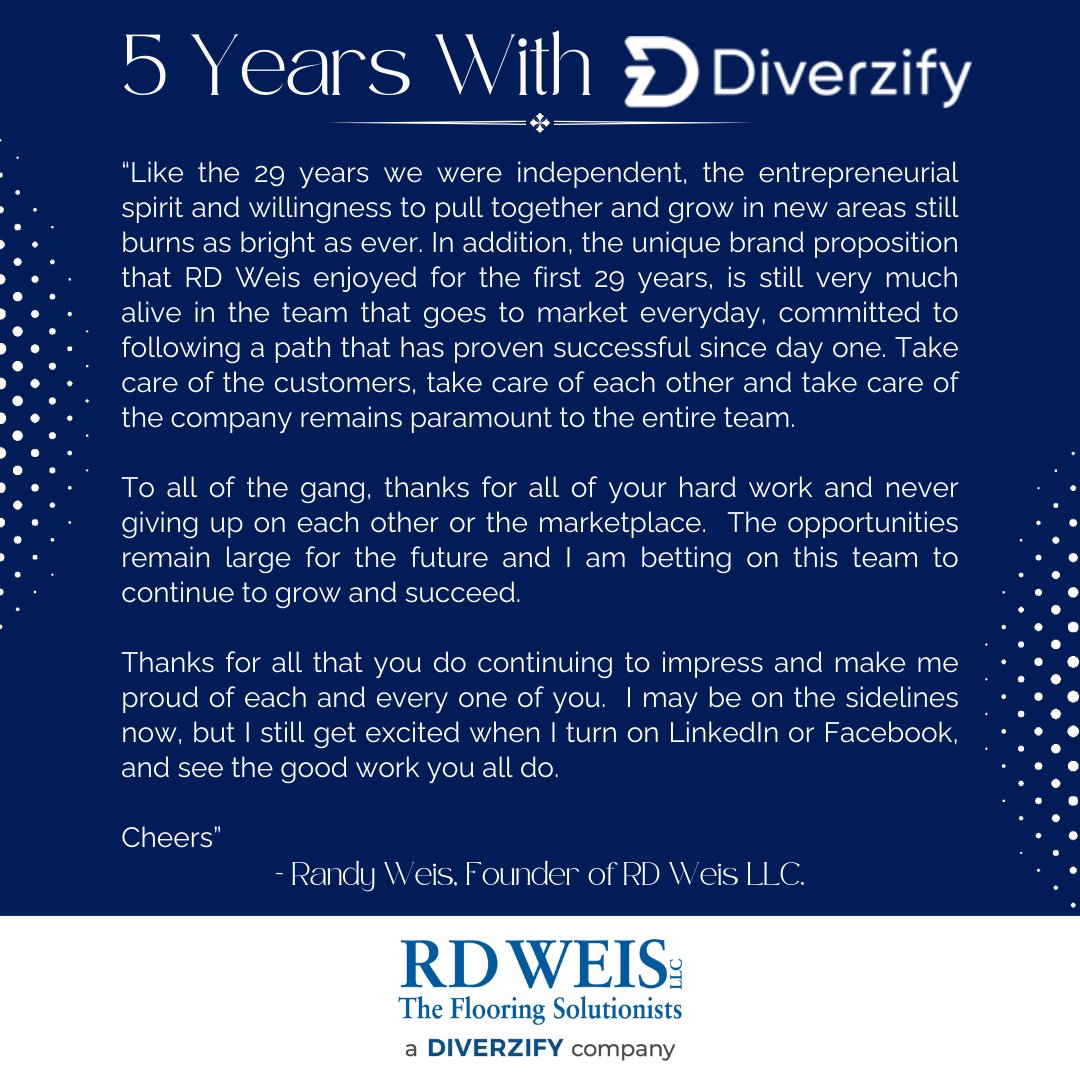 RD Weis LLC tweet media