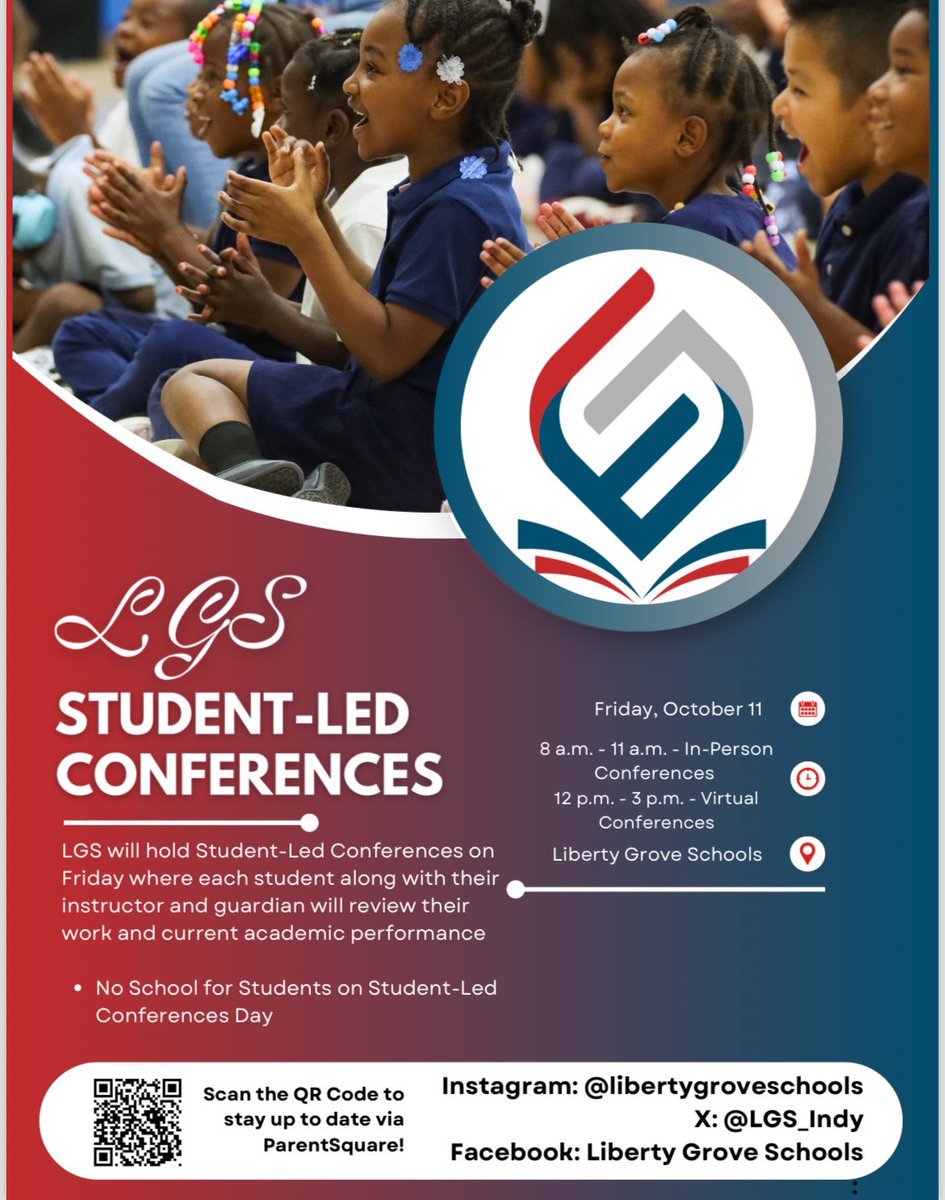 🚨LGS Parents and Guardians: Student-Led Conferences are coming up!